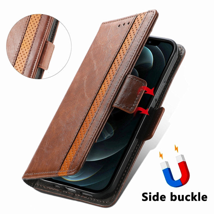 For Honor Magic6 Pro CaseNeo Splicing Dual Magnetic Buckle Leather Phone Case(Brown) - Honor Cases by PMC Jewellery | Online Shopping South Africa | PMC Jewellery | Buy Now Pay Later Mobicred