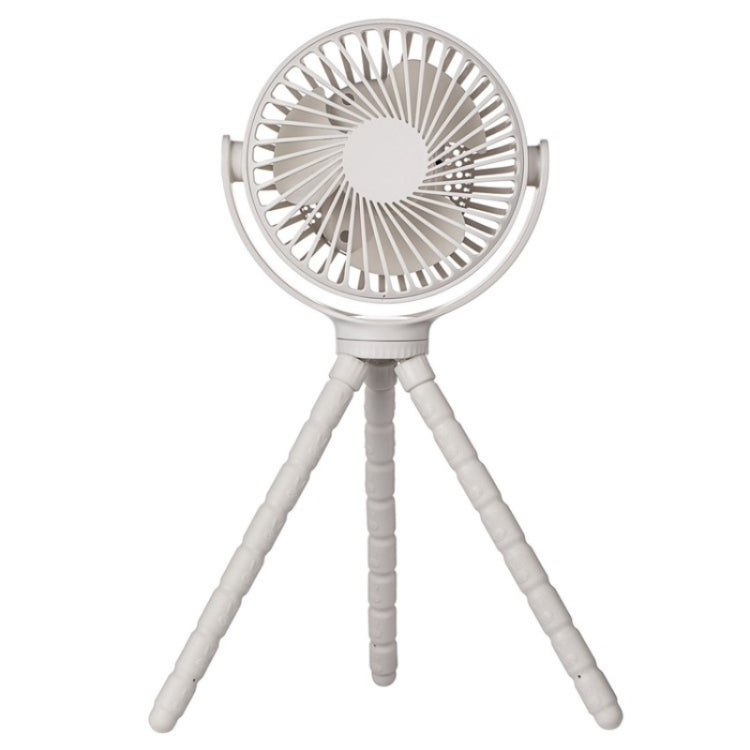 WX1020 Portable Handheld Summer Fan Flexible Octopus Tripod Baby Stroller Desktop Fan(White) - Electric Fans by PMC Jewellery | Online Shopping South Africa | PMC Jewellery | Buy Now Pay Later Mobicred