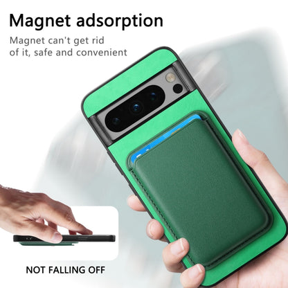 For Google Pixel 9 Retro Magsafe Card Bag PU Back Cover Phone Case(Green) - Google Cases by PMC Jewellery | Online Shopping South Africa | PMC Jewellery | Buy Now Pay Later Mobicred