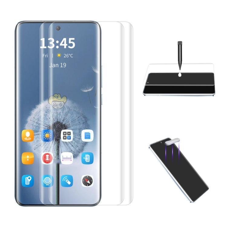 For Honor X50 / X9b / Magic6 Lite 2pcs ENKAY Hat-Prince UV Full Glue Tempered Glass Film - Honor Tempered Glass by ENKAY | Online Shopping South Africa | PMC Jewellery | Buy Now Pay Later Mobicred