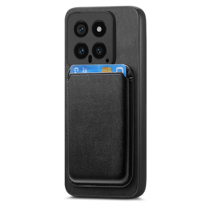 For Xiaomi Redmi K70 / K70 Pro 5G Retro Magsafe Card Bag PU Back Cover Phone Case(Black) - K70 Pro Cases by PMC Jewellery | Online Shopping South Africa | PMC Jewellery | Buy Now Pay Later Mobicred