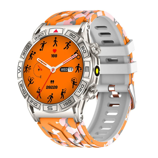 KC80 1.43 inch Color Screen Smart Watch, Support AI Voice Assistant / Bluetooth Call(Camouflage Orange) - Smart Watches by PMC Jewellery | Online Shopping South Africa | PMC Jewellery | Buy Now Pay Later Mobicred