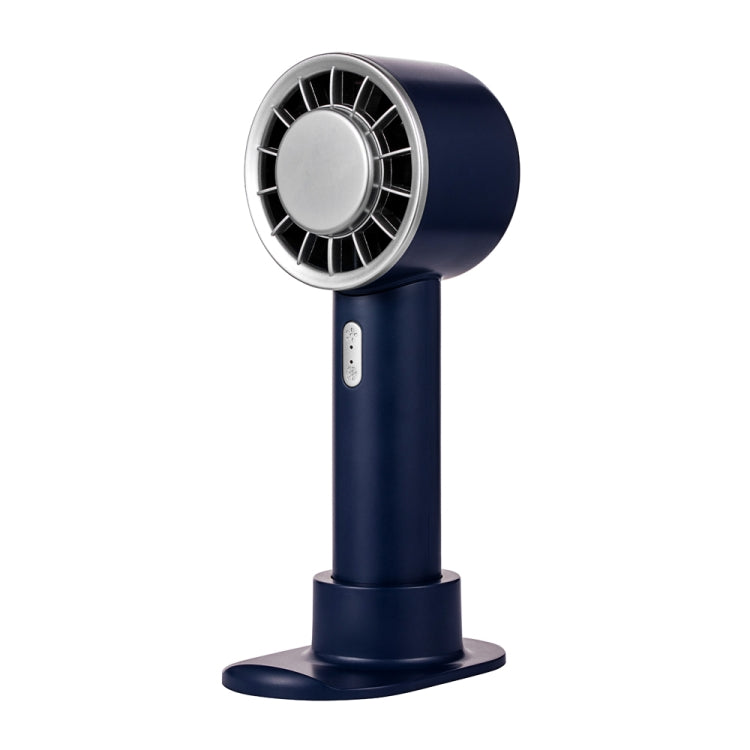 WX-633 Summer Handheld Fan 3 Speeds Semiconductor Cold Compress Desk Fan(Navy Blue) - Electric Fans by PMC Jewellery | Online Shopping South Africa | PMC Jewellery | Buy Now Pay Later Mobicred