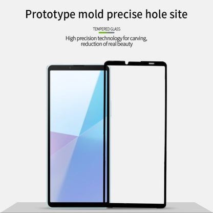 For Sony Xperia 10 VI MOFI 9H 2.5D Full Screen Tempered Glass Film(Black) - Sony Tempered Glass by MOFI | Online Shopping South Africa | PMC Jewellery | Buy Now Pay Later Mobicred