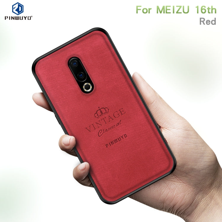 PINWUYO Shockproof Waterproof Full Coverage PC + TPU + Skin Protective Case for Meizu 16th(Blue) - Meizu by PINWUYO | Online Shopping South Africa | PMC Jewellery | Buy Now Pay Later Mobicred