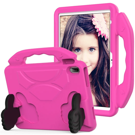 For iPad Air 11 2024 Children EVA Shockproof Tablet Case with Thumb Bracket(RoseRed) - iPad Air 11 2024 Cases by PMC Jewellery | Online Shopping South Africa | PMC Jewellery | Buy Now Pay Later Mobicred