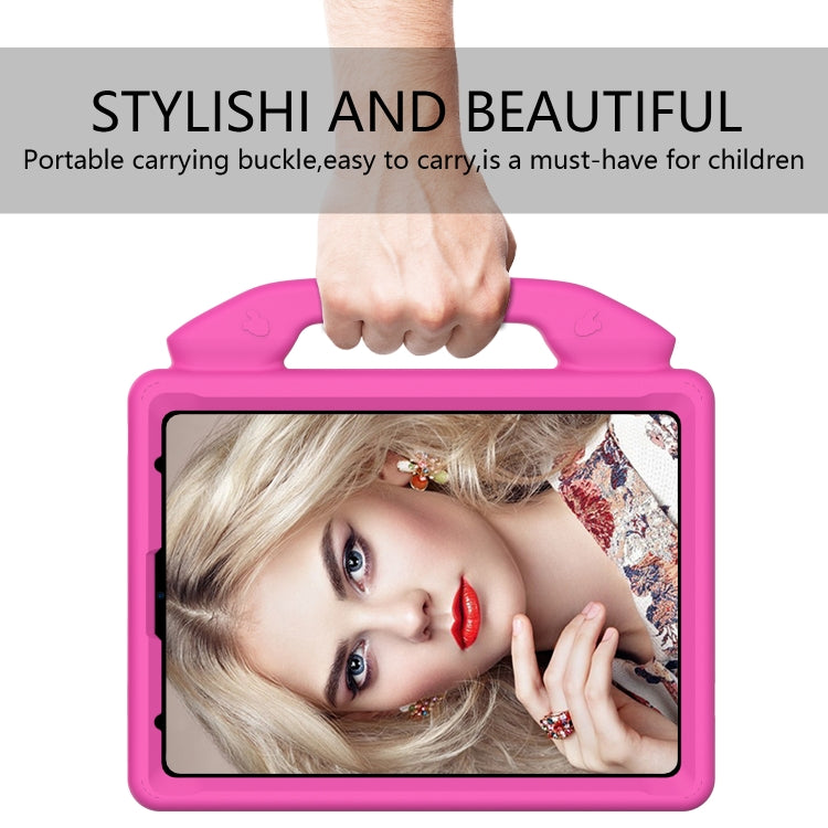 For iPad Pro 13 2024 Children EVA Shockproof Tablet Case with Thumb Bracket(RoseRed) - iPad Pro 13 2024 Cases by PMC Jewellery | Online Shopping South Africa | PMC Jewellery | Buy Now Pay Later Mobicred