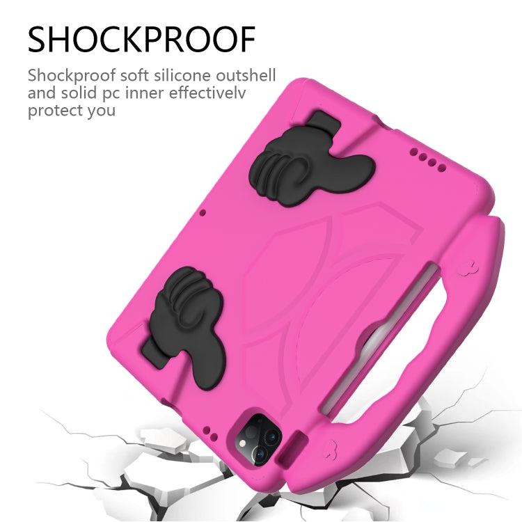 For iPad Air 13 2024 Children EVA Shockproof Tablet Case with Thumb Bracket(RoseRed) - iPad Air 13 2024 Cases by PMC Jewellery | Online Shopping South Africa | PMC Jewellery | Buy Now Pay Later Mobicred