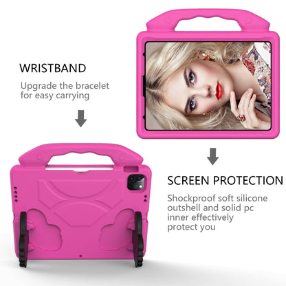 For iPad Air 13 2024 Children EVA Shockproof Tablet Case with Thumb Bracket(RoseRed) - iPad Air 13 2024 Cases by PMC Jewellery | Online Shopping South Africa | PMC Jewellery | Buy Now Pay Later Mobicred