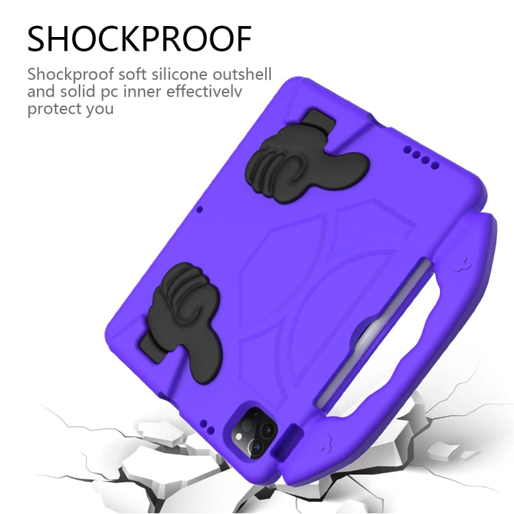 For iPad Air 13 2024 Children EVA Shockproof Tablet Case with Thumb Bracket(Purple) - iPad Air 13 2024 Cases by PMC Jewellery | Online Shopping South Africa | PMC Jewellery | Buy Now Pay Later Mobicred