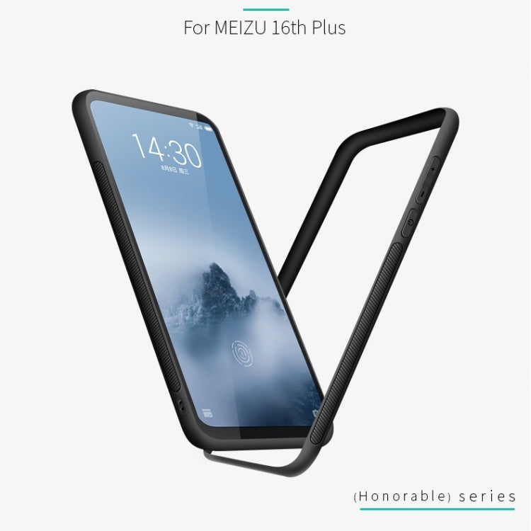 PINWUYO Shockproof Waterproof Full Coverage PC + TPU + Skin Protective Case for Meizu 16 Plus(Black) - Meizu by PINWUYO | Online Shopping South Africa | PMC Jewellery | Buy Now Pay Later Mobicred