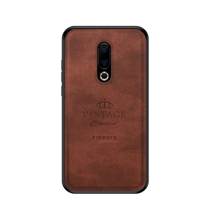 PINWUYO Shockproof Waterproof Full Coverage PC + TPU + Skin Protective Case for Meizu 16 Plus(Brown) - Meizu by PINWUYO | Online Shopping South Africa | PMC Jewellery | Buy Now Pay Later Mobicred