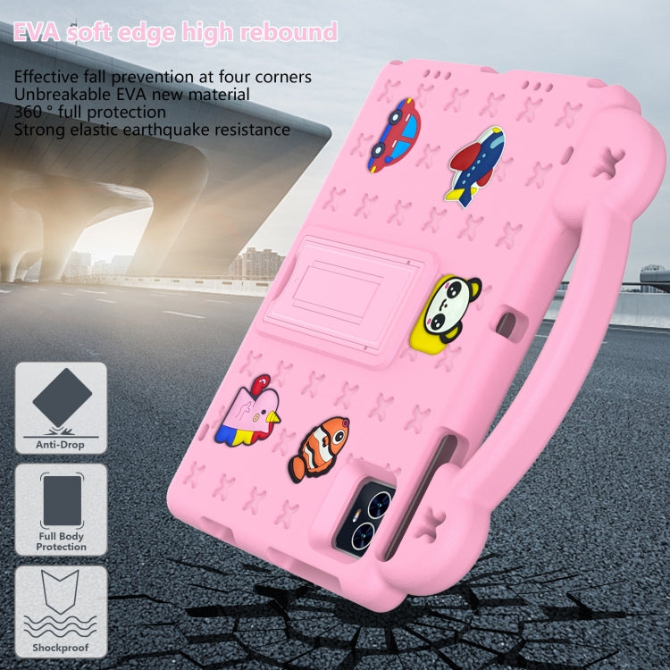 For Blackview Tab 80 10.1 2023 Handle Kickstand Children EVA Shockproof Tablet Case(Pink) - Others by PMC Jewellery | Online Shopping South Africa | PMC Jewellery | Buy Now Pay Later Mobicred