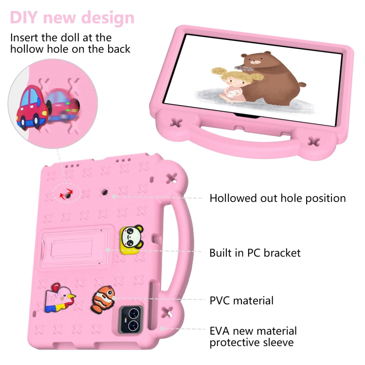 For Blackview Tab 80 10.1 2023 Handle Kickstand Children EVA Shockproof Tablet Case(Pink) - Others by PMC Jewellery | Online Shopping South Africa | PMC Jewellery | Buy Now Pay Later Mobicred