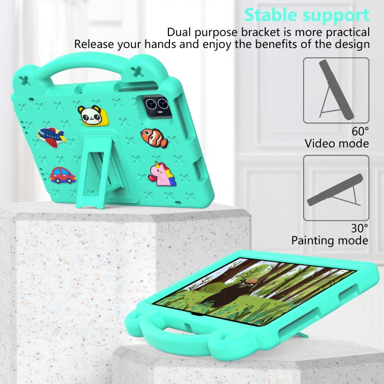 For Blackview Tab 80 10.1 2023 Handle Kickstand Children EVA Shockproof Tablet Case(Mint Green) - Others by PMC Jewellery | Online Shopping South Africa | PMC Jewellery | Buy Now Pay Later Mobicred