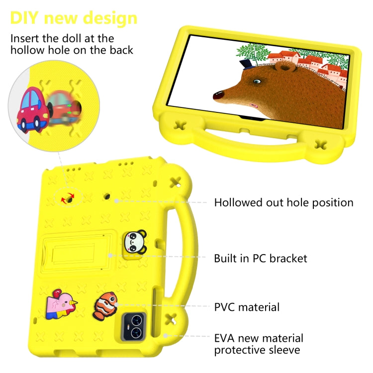 For Blackview Tab 80 10.1 2023 Handle Kickstand Children EVA Shockproof Tablet Case(Yellow) - Others by PMC Jewellery | Online Shopping South Africa | PMC Jewellery | Buy Now Pay Later Mobicred