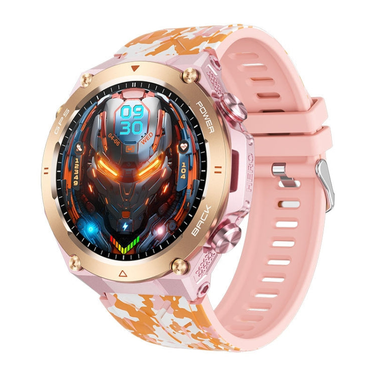 KC82 1.45 inch Color Screen Smart Watch, Support Bluetooth Call / Health Monitoring(Camouflage Pink) - Smart Watches by PMC Jewellery | Online Shopping South Africa | PMC Jewellery | Buy Now Pay Later Mobicred