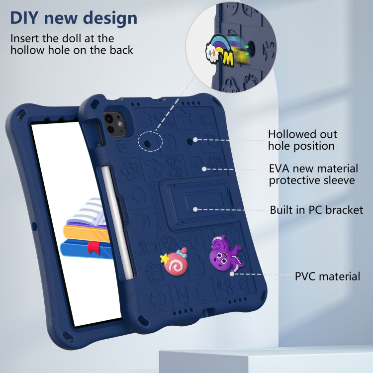 For iPad Air 11 2024 Hi Baby EVA Full Body Tablet Case with Strap(Navy Blue) - iPad Air 11 2024 Cases by PMC Jewellery | Online Shopping South Africa | PMC Jewellery | Buy Now Pay Later Mobicred