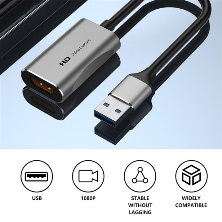 C31 For Game Recording Live Streaming USB to HDMI HD Video Capture Card Adapter Cord - Video Capture Solutions by PMC Jewellery | Online Shopping South Africa | PMC Jewellery | Buy Now Pay Later Mobicred