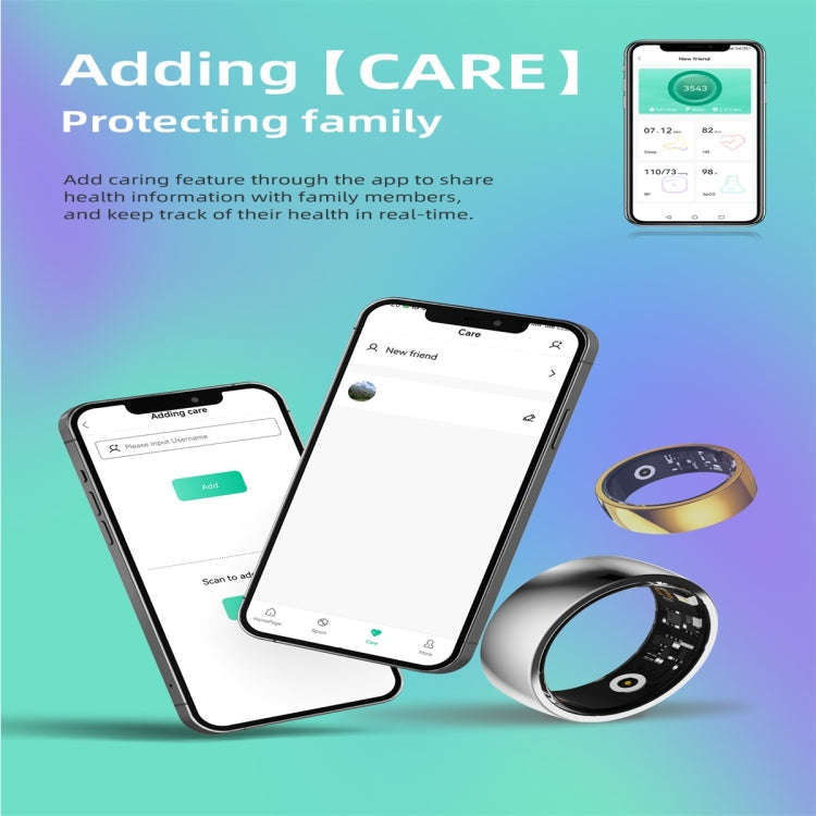 R09M SIZE 20 Smart Ring, Support Health Monitoring / Care For Families(Silver) - Smart Rings / Smart Telephones by PMC Jewellery | Online Shopping South Africa | PMC Jewellery | Buy Now Pay Later Mobicred