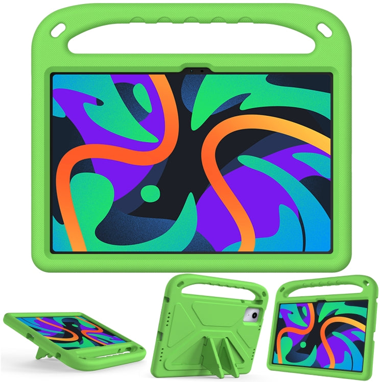 For iPad Pro 13 2024 Handle EVA Shockproof Tablet Case with Holder(Green) - iPad Pro 13 2024 Cases by PMC Jewellery | Online Shopping South Africa | PMC Jewellery | Buy Now Pay Later Mobicred