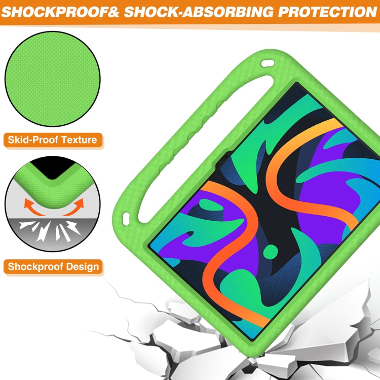 For iPad Pro 13 2024 Handle EVA Shockproof Tablet Case with Holder(Green) - iPad Pro 13 2024 Cases by PMC Jewellery | Online Shopping South Africa | PMC Jewellery | Buy Now Pay Later Mobicred