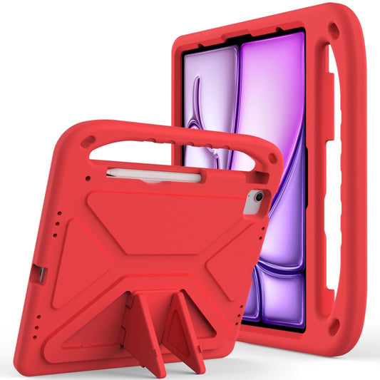 For iPad Air 13 2024 Handle EVA Shockproof Tablet Case with Holder(Red) - iPad Air 13 2024 Cases by PMC Jewellery | Online Shopping South Africa | PMC Jewellery | Buy Now Pay Later Mobicred