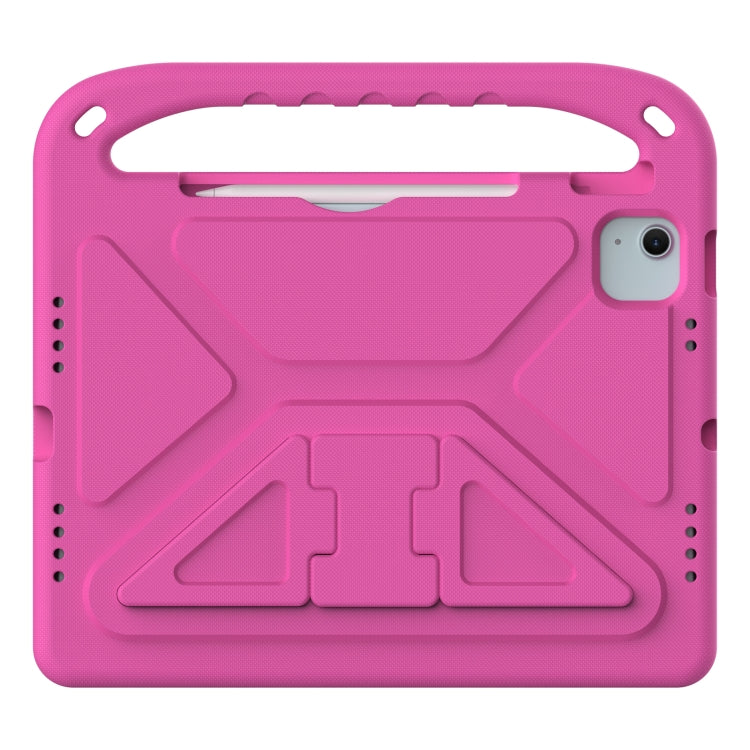 For iPad Air 11 / Pro 11 2024 Handle EVA Shockproof Tablet Case with Holder(RoseRed) - iPad Air 11 2024 Cases by PMC Jewellery | Online Shopping South Africa | PMC Jewellery | Buy Now Pay Later Mobicred