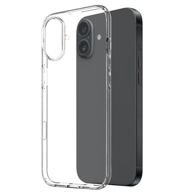 For iPhone 16 Plus NORTHJO 2 in 1 TPU Phone Case Screen Protector Tempered Glass Film(Clear) - iPhone 16 Plus Cases by NORTHJO | Online Shopping South Africa | PMC Jewellery | Buy Now Pay Later Mobicred