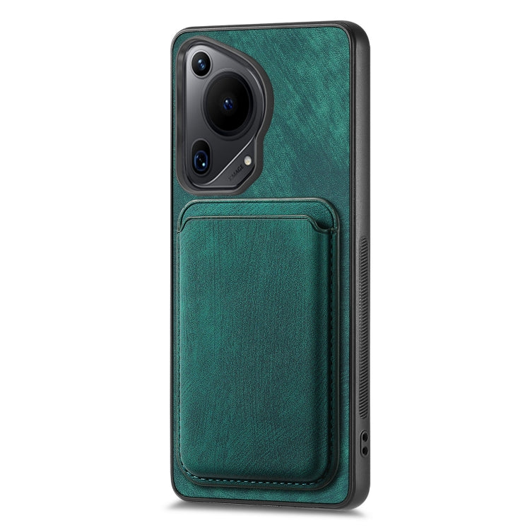 For Huawei Pura 70 Retro Leather Card Bag Magnetic Phone Case(Green) - Huawei Cases by PMC Jewellery | Online Shopping South Africa | PMC Jewellery | Buy Now Pay Later Mobicred