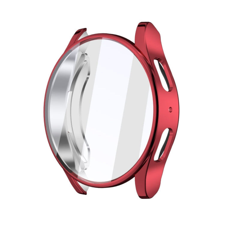 For Samsun Galaxy Watch 7 40mm Full Coverage TPU Electroplated Watch Protective Case(Red) - Watch Cases by PMC Jewellery | Online Shopping South Africa | PMC Jewellery | Buy Now Pay Later Mobicred