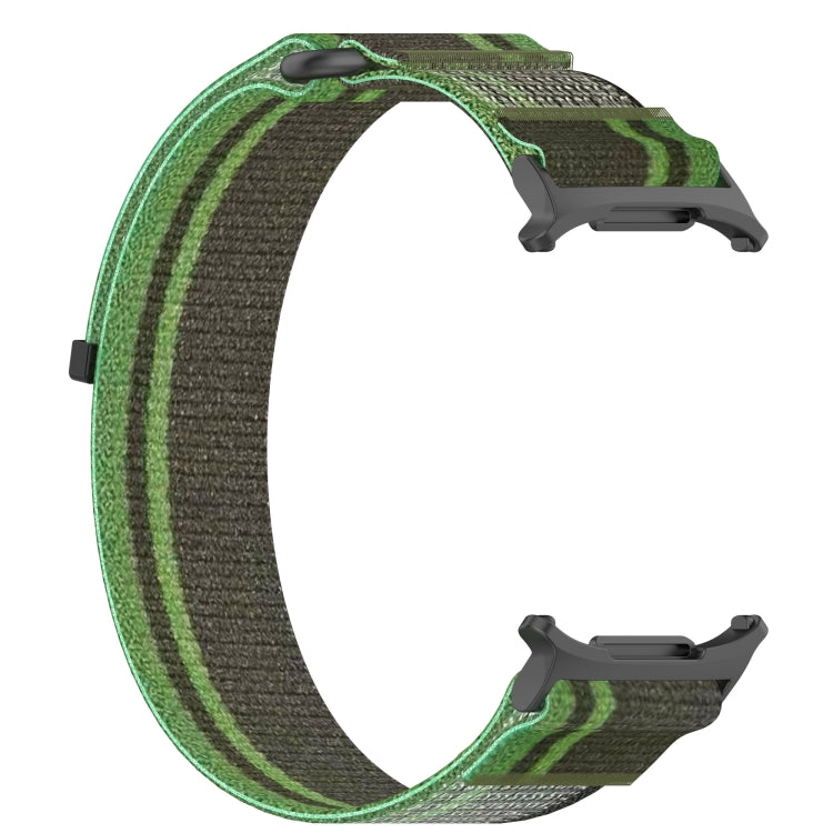 For Samsung Galaxy Watch Ultra 47mm Hook and Loop Fastener Loop Nylon Watch Band(Dark Green) - Watch Bands by PMC Jewellery | Online Shopping South Africa | PMC Jewellery | Buy Now Pay Later Mobicred