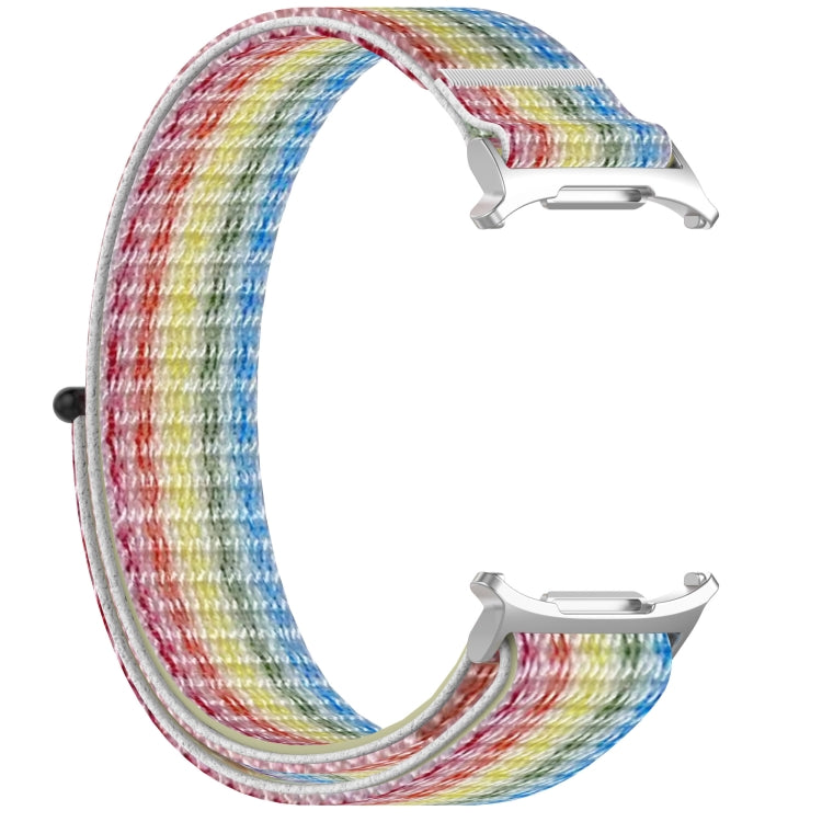 For Samsung Galaxy Watch Ultra 47mm Loop Nylon Hook and Loop Fastener Watch Band(Rainbow) - Watch Bands by PMC Jewellery | Online Shopping South Africa | PMC Jewellery | Buy Now Pay Later Mobicred