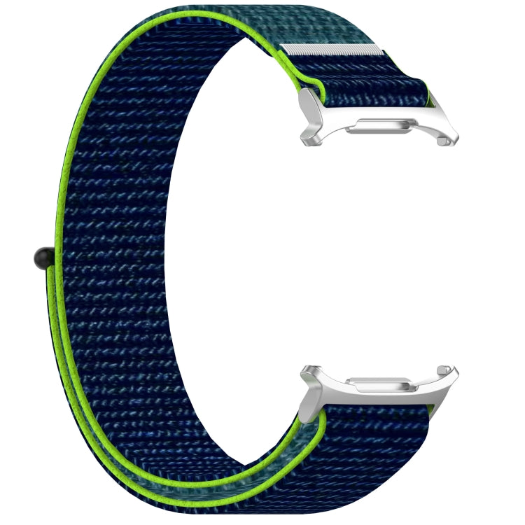 For Samsung Galaxy Watch Ultra 47mm Loop Nylon Hook and Loop Fastener Watch Band(Lime) - Watch Bands by PMC Jewellery | Online Shopping South Africa | PMC Jewellery | Buy Now Pay Later Mobicred