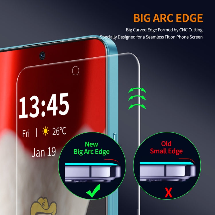 For Google Pixel 9 5pcs ENKAY 9H Big Arc Edge High Aluminum-silicon Tempered Glass Film - Google Tempered Glass by ENKAY | Online Shopping South Africa | PMC Jewellery | Buy Now Pay Later Mobicred