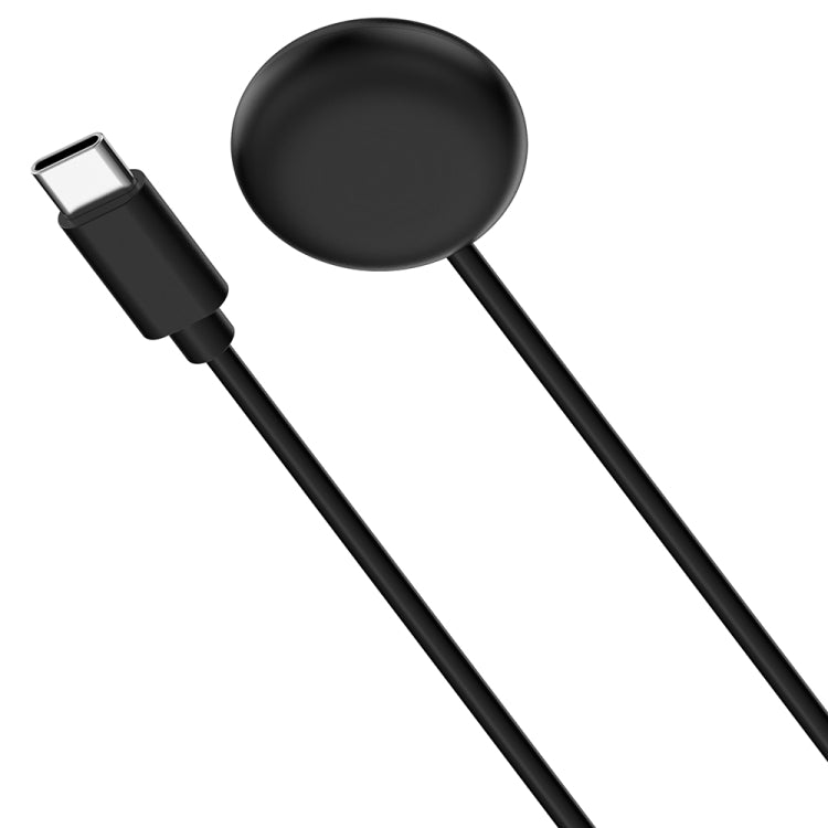 For Fitbit Ace LTE USB-C / Type-C Interface Smart Watch Magnetic Charging Cable(Black) - Charger by PMC Jewellery | Online Shopping South Africa | PMC Jewellery | Buy Now Pay Later Mobicred