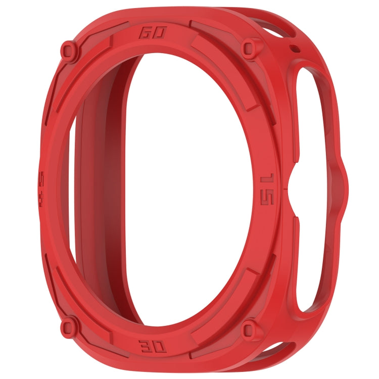 For Samsung Galaxy Watch Ultra 47mm Armored TPU Watch Protective Case(Red) - Watch Cases by PMC Jewellery | Online Shopping South Africa | PMC Jewellery | Buy Now Pay Later Mobicred