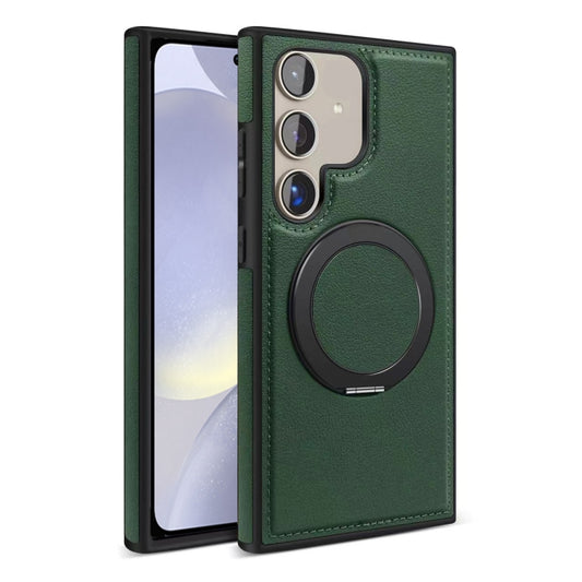 For Samsung Galaxy S24+ 5G Yashi 360 Degree Rotating MagSafe Bracket Phone Case(Dark Green) - Galaxy S24+ 5G Cases by PMC Jewellery | Online Shopping South Africa | PMC Jewellery | Buy Now Pay Later Mobicred