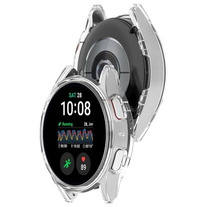 For Sansung Galaxy Watch 7 40mm Half Pack Hollow PC Watch Protective Case(Transparent White) - Watch Cases by PMC Jewellery | Online Shopping South Africa | PMC Jewellery | Buy Now Pay Later Mobicred