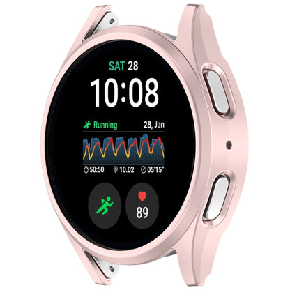 For Sansung Galaxy Watch 7 40mm Half Pack Hollow PC Watch Protective Case(Rose Pink) - Watch Cases by PMC Jewellery | Online Shopping South Africa | PMC Jewellery | Buy Now Pay Later Mobicred