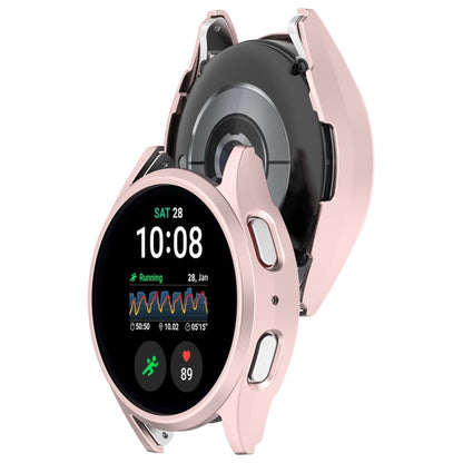 For Sansung Galaxy Watch 7 40mm Half Pack Hollow PC Watch Protective Case(Rose Pink) - Watch Cases by PMC Jewellery | Online Shopping South Africa | PMC Jewellery | Buy Now Pay Later Mobicred