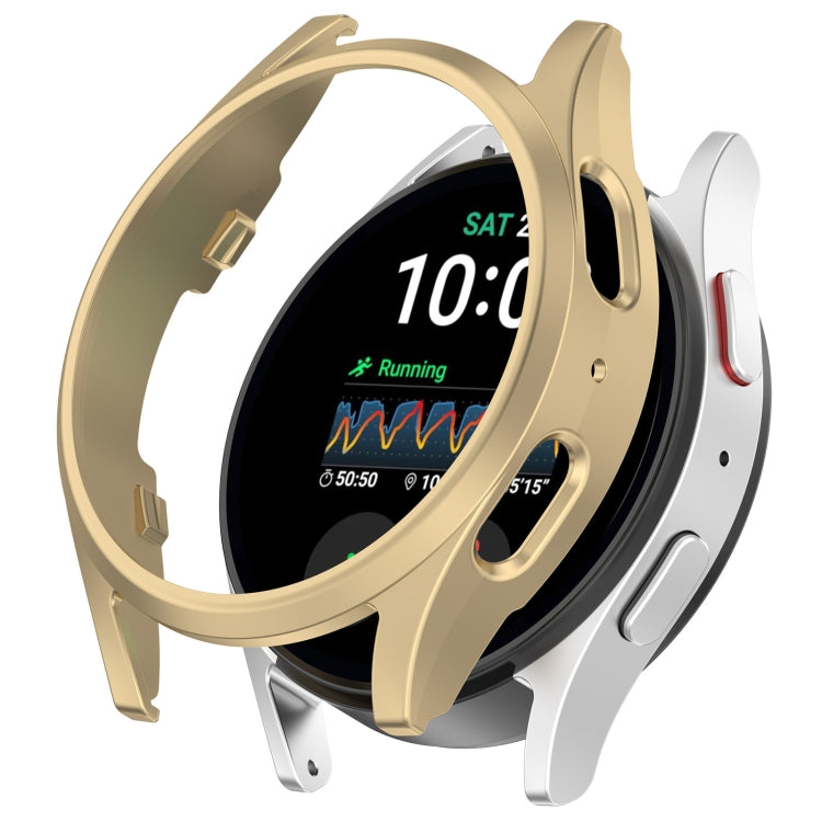 For Sansung Galaxy Watch 7 40mm Half Pack Hollow PC Watch Protective Case(Champaign Gold) - Watch Cases by PMC Jewellery | Online Shopping South Africa | PMC Jewellery | Buy Now Pay Later Mobicred