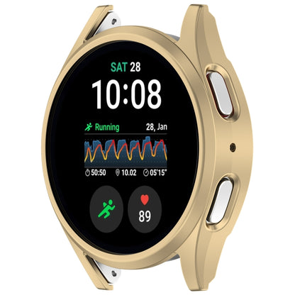 For Sansung Galaxy Watch 7 40mm Half Pack Hollow PC Watch Protective Case(Champaign Gold) - Watch Cases by PMC Jewellery | Online Shopping South Africa | PMC Jewellery | Buy Now Pay Later Mobicred