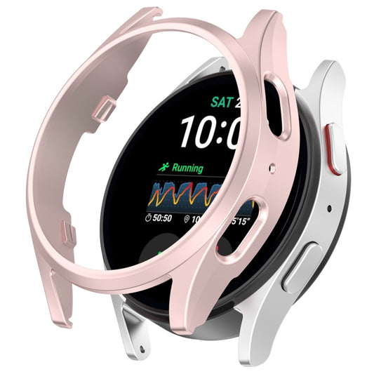 For Sansung Galaxy Watch 7 44mm Half Pack Hollow PC Watch Protective Case(Rose Pink) - Watch Cases by PMC Jewellery | Online Shopping South Africa | PMC Jewellery | Buy Now Pay Later Mobicred