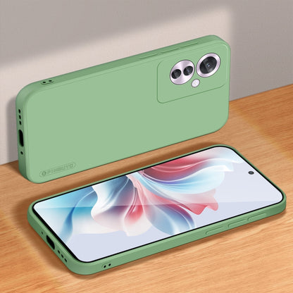 For OPPO Reno11 F PINWUYO Sense Series Liquid Silicone TPU Phone Case(Green) - OPPO Cases by PINWUYO | Online Shopping South Africa | PMC Jewellery | Buy Now Pay Later Mobicred