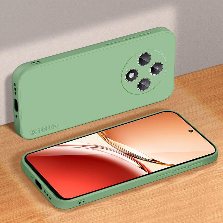 For OPPO Reno12 F PINWUYO Sense Series Liquid Silicone TPU Phone Case(Green) - Reno12 F Cases by PINWUYO | Online Shopping South Africa | PMC Jewellery | Buy Now Pay Later Mobicred