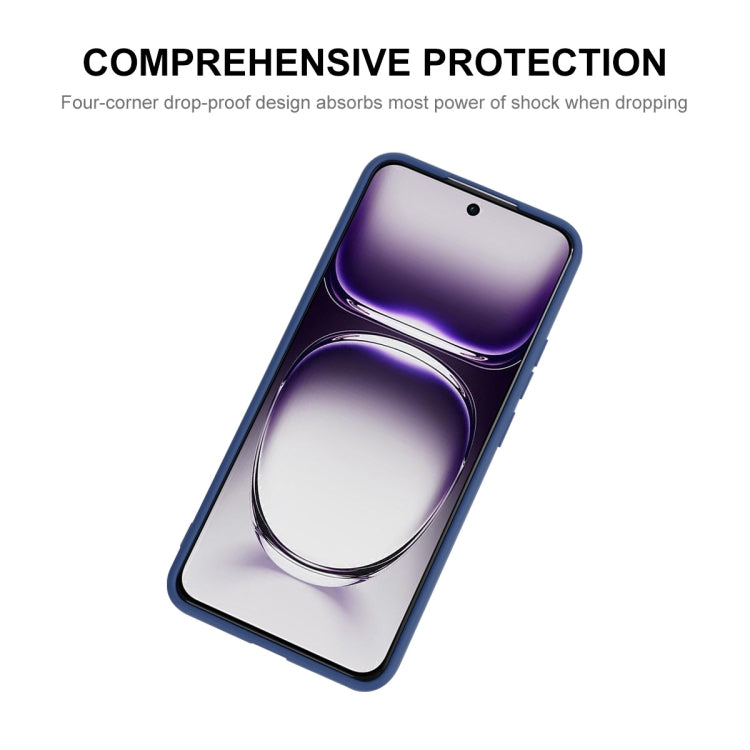 For OPPO Reno12 Pro ENKAY Liquid Silicone Soft Shockproof Phone Case(Dark Blue) - Reno12 Pro Cases by ENKAY | Online Shopping South Africa | PMC Jewellery | Buy Now Pay Later Mobicred