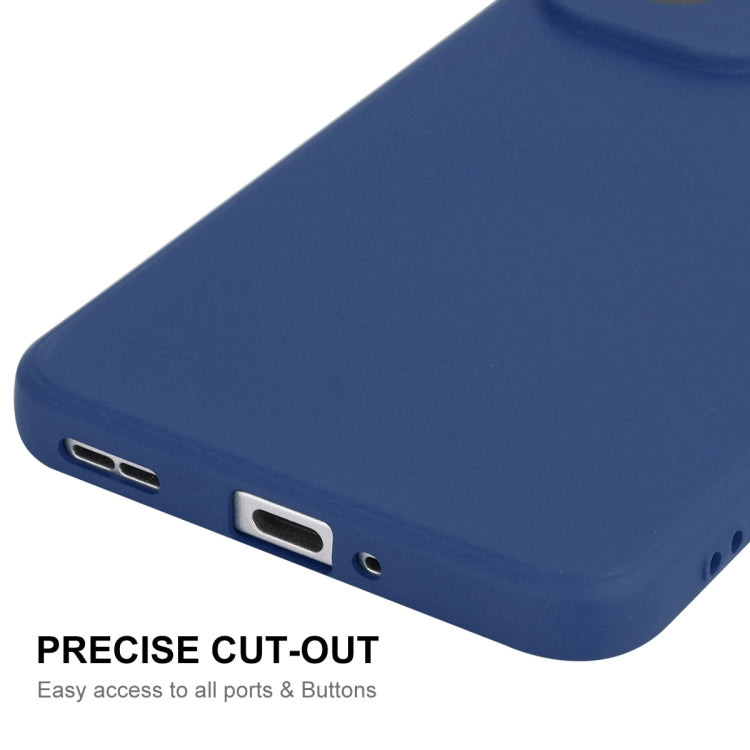 For OPPO Reno12 ENKAY Liquid Silicone Soft Shockproof Phone Case(Dark Blue) - Reno12 Cases by ENKAY | Online Shopping South Africa | PMC Jewellery | Buy Now Pay Later Mobicred