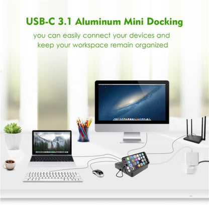 WAVLINK UHP3D01G Gigabit Ethernet USB 3.0 Multi-Function HUB 4K HD Docking Station(UK Plug) - USB 3.0 HUB by WAVLINK | Online Shopping South Africa | PMC Jewellery | Buy Now Pay Later Mobicred