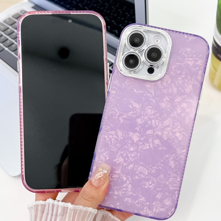 For iPhone 16 Pro Max Plating Glitter Texture TPU Phone Case with Lens Film(White Water Ripples) - iPhone 16 Pro Max Cases by PMC Jewellery | Online Shopping South Africa | PMC Jewellery | Buy Now Pay Later Mobicred